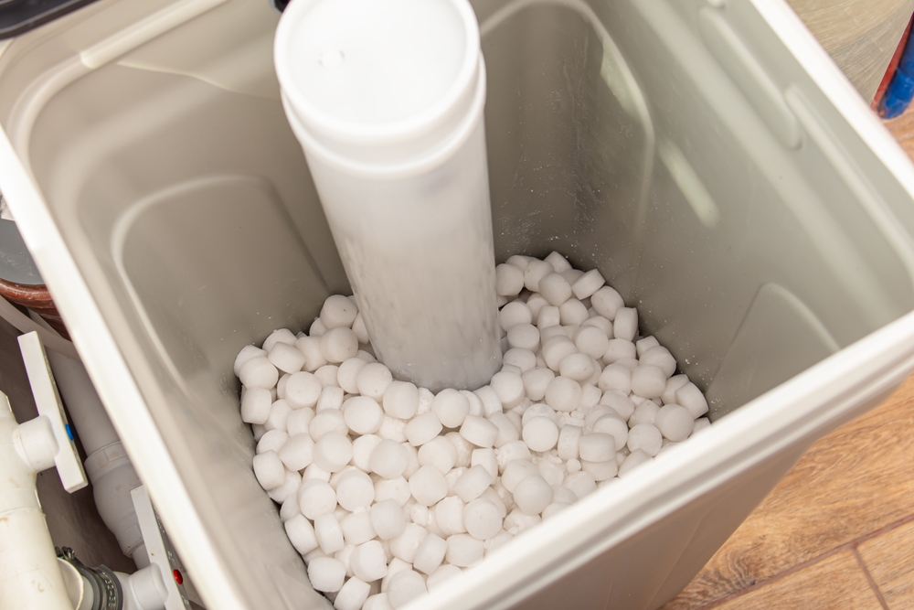 Water Softener System in a House